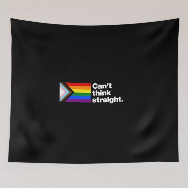 Item preview, Can't think straight | Progress Pride Flag Edition designed and sold by chestify.