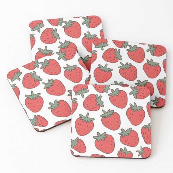Item preview, Fresh strawberries pattern  designed and sold by MiraCleAI.