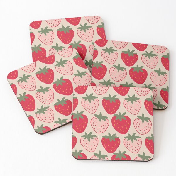 Item preview, Fresh strawberries pattern  designed and sold by MiraCleAI.
