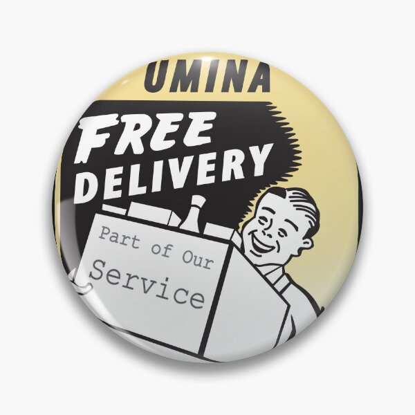 Item preview, Free Delivery Retro Advert  designed and sold by ASKEW GRAPHICS.