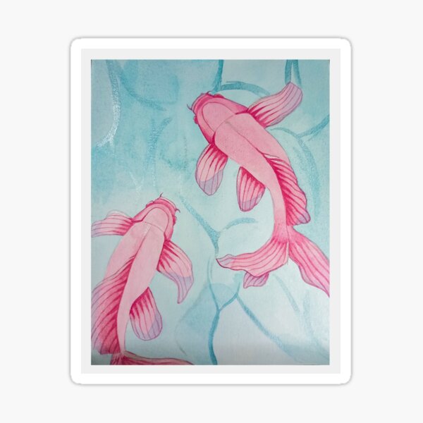 Item preview, Fish painted in watercolor - Carps designed and sold by Greitas.