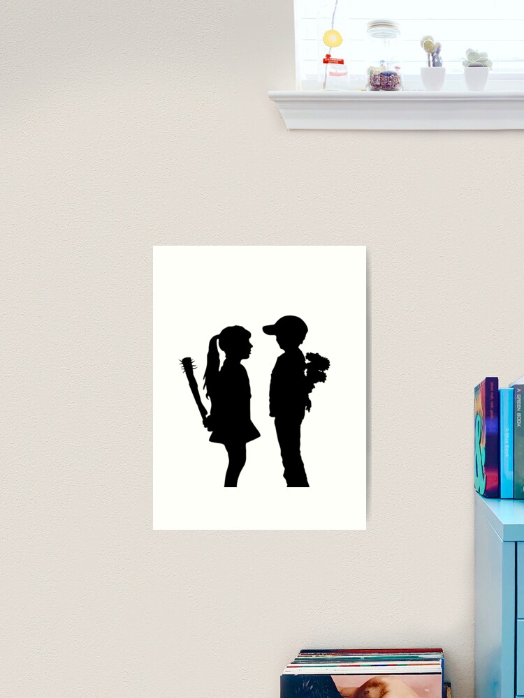 Banksy Boy Meets Girl! | Art Print