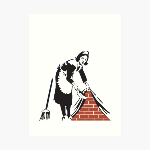 Banksy Sweep it Under the Rug! Art Print