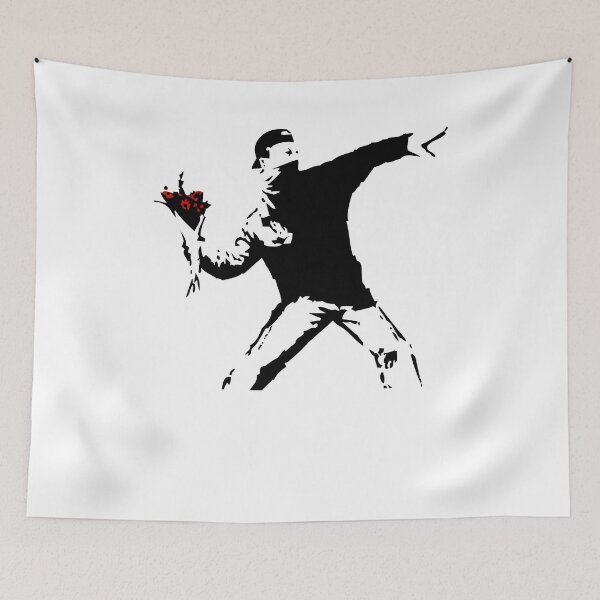 Item preview, Banksy Flower Thrower! designed and sold by ThatMerchStore.