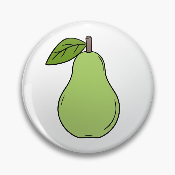 Artikelvorschau, Minimalistische grüne Birne – Obstkunst im flachen Stil entworfen und verkauft von EmeraldeaArt.