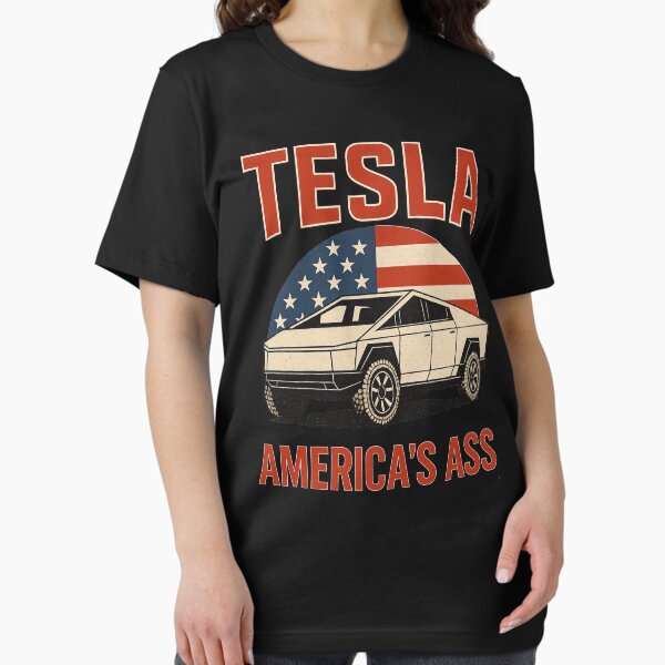 Artikel-Vorschau von Tesla Cybertruck "AMERICA'S ASS" Patriotischer Humor, designt und verkauft von Urban Nomad.