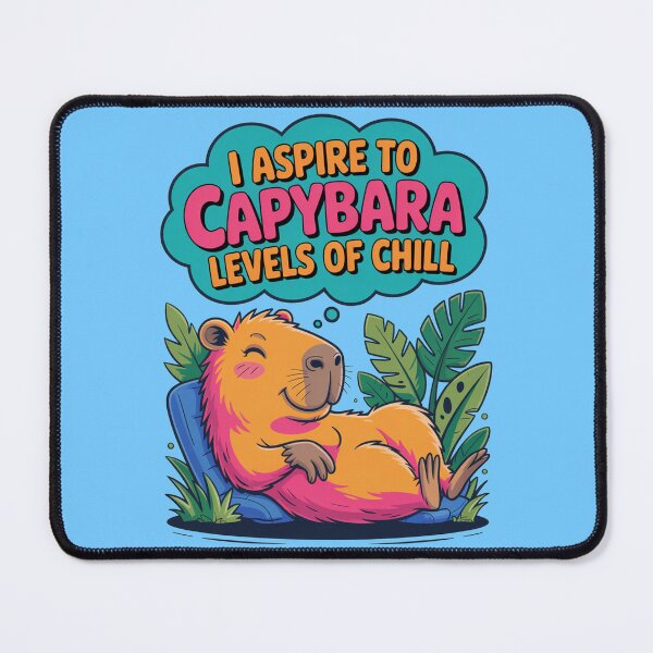Item preview, Cartoonish Funny Aspire To Capybara Levels Of chill designed and sold by MonkiFlipp.