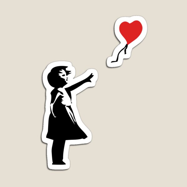 Item preview, Banksy Letting Love Go! Balloon Girl!  designed and sold by ThatMerchStore.