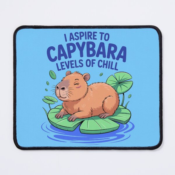 Item preview, Cartoonish Funny Aspire To Capybara Levels Of chill designed and sold by MonkiFlipp.