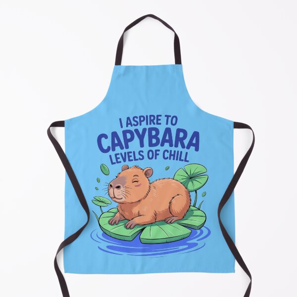 Item preview, Cartoonish Funny Aspire To Capybara Levels Of chill designed and sold by MonkiFlipp.