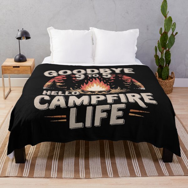 Item preview, Goodbye 9 to 5, Hello Camp Fire designed and sold by pinklamas.
