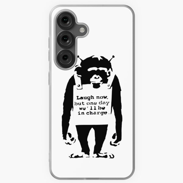 Item preview, Banksy monkey. Laugh Now but one Day We'll Be In Charge! designed and sold by ThatMerchStore.