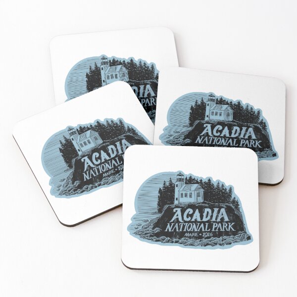 Item preview, Acadia National Park Label designed and sold by John Morris Illustration.