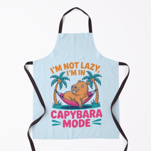 Item preview, Cartoonish I'm Not Lazy, I'm In Capybara Mode designed and sold by MonkiFlipp.