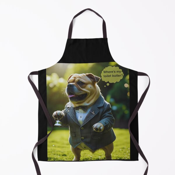 Item preview, Where’s My Toilet Butler Says The Posh Dog designed and sold by StaggDevon.
