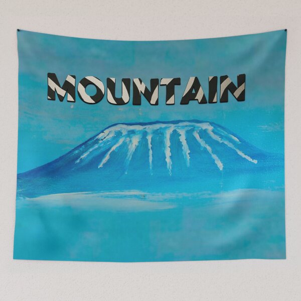 Item preview, Mountain flowing and capped with snow designed and sold by annenambiro.
