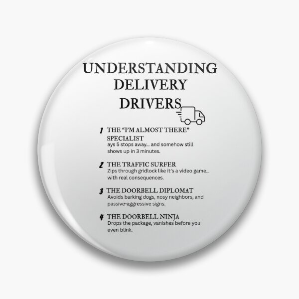 Item preview, Understanding Delivery Drivers – Funny Fast-Paced Job Definitions designed and sold by PsyFlow35.