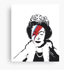 Banksy God Save the Queen Canvas Print