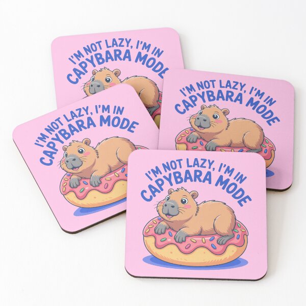 Item preview, Cartoonish I'm Not Lazy, I'm In Capybara Mode designed and sold by MonkiFlipp.