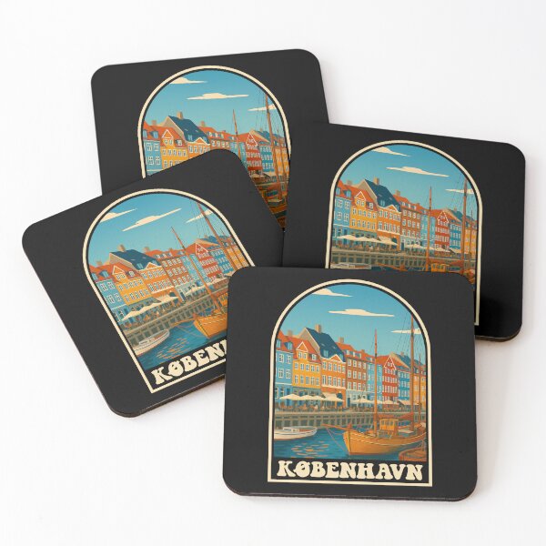 Item preview, Copenhagen Denmark Vintage Nyhavn Travel Design designed and sold by JackCurtis1991.