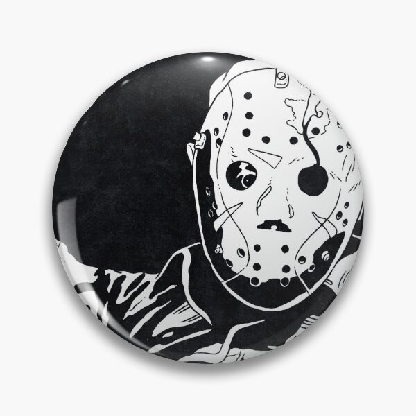 Item preview, JASON VOORHEES - Friday the 13th Part III (Black and White) designed and sold by FamousWeirdosRB.