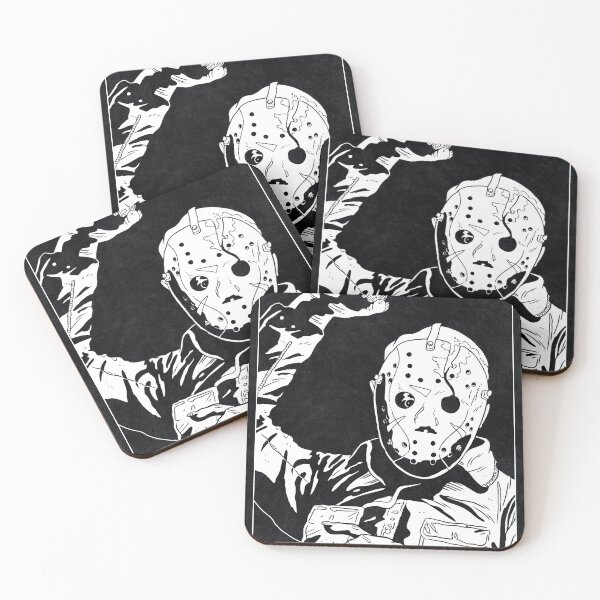 Item preview, JASON VOORHEES - Friday the 13th Part III (Black and White) designed and sold by FamousWeirdosRB.