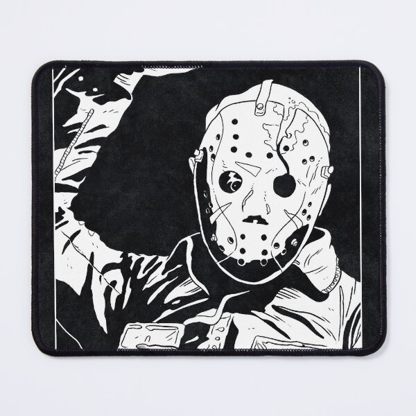 Item preview, JASON VOORHEES - Friday the 13th Part III (Black and White) designed and sold by FamousWeirdosRB.