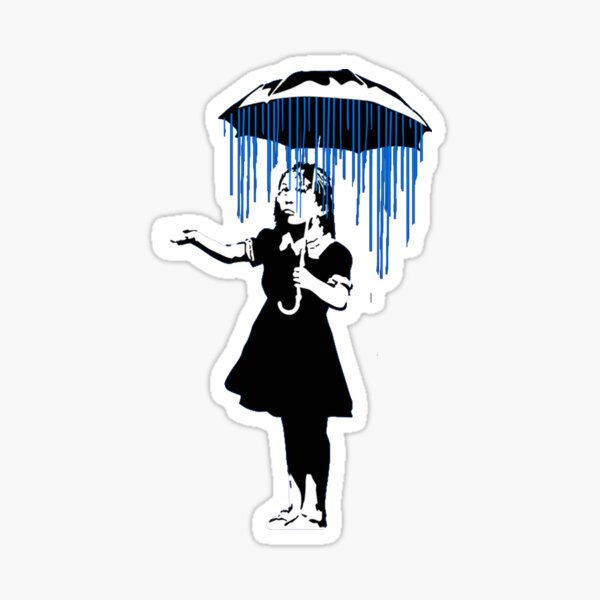 It’s raining shell casings funny graphic design | Sticker