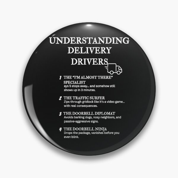 Item preview, Understanding Delivery Drivers – Funny Fast-Paced Job Definitions – Black designed and sold by PsyFlow35.
