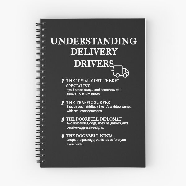 Item preview, Understanding Delivery Drivers – Funny Fast-Paced Job Definitions – Black designed and sold by PsyFlow35.