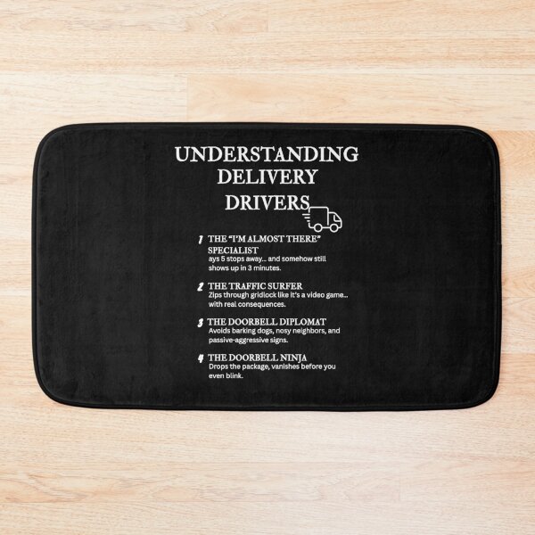 Item preview, Understanding Delivery Drivers – Funny Fast-Paced Job Definitions – Black designed and sold by PsyFlow35.