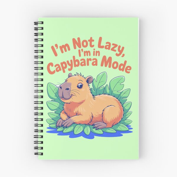 Item preview, Cartoonish I'm Not Lazy, I'm In Capybara Mode designed and sold by MonkiFlipp.