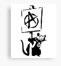 Banksy Rat Revolution! Canvas Print