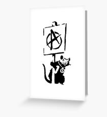 Banksy Rat Revolution! Greeting Card