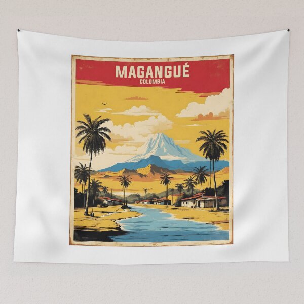 Item preview, Magangue Colombia Retro Vintage Poster Tourism  designed and sold by TravelersGems.