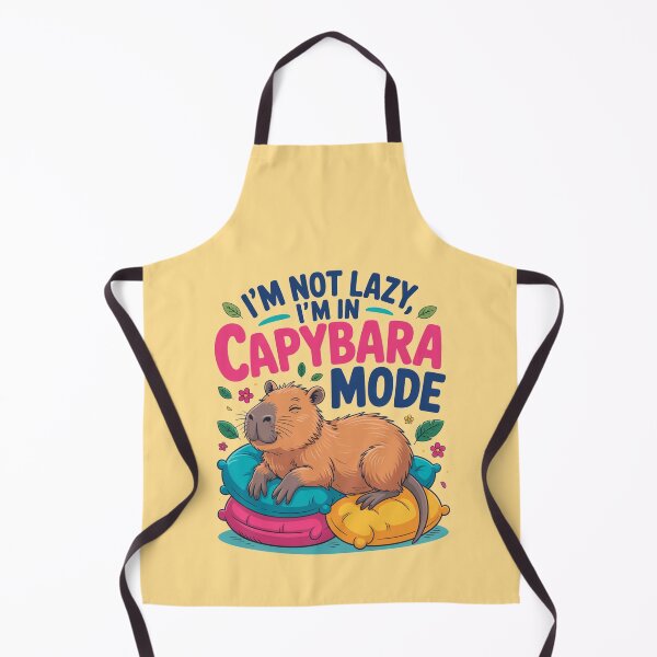 Item preview, Cartoonish I'm Not Lazy, I'm In Capybara Mode designed and sold by MonkiFlipp.
