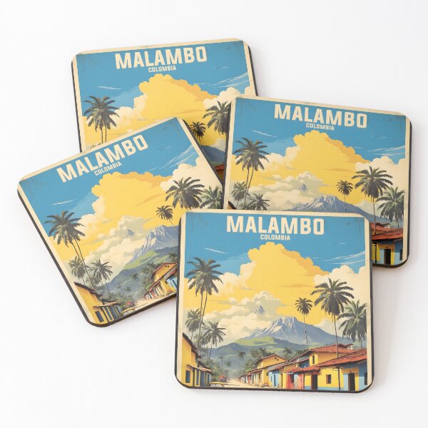 Item preview, Malambo Colombia Retro Vintage Poster Tourism  designed and sold by TravelersGems.