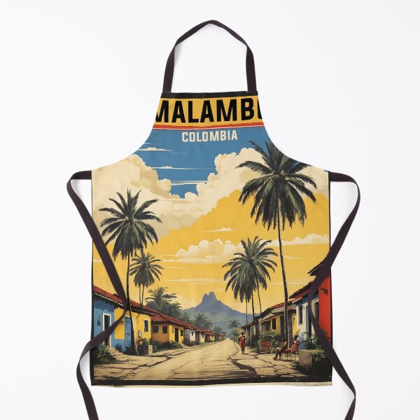 Item preview, Malambo Colombia Retro Vintage Poster Tourism  designed and sold by TravelersGems.