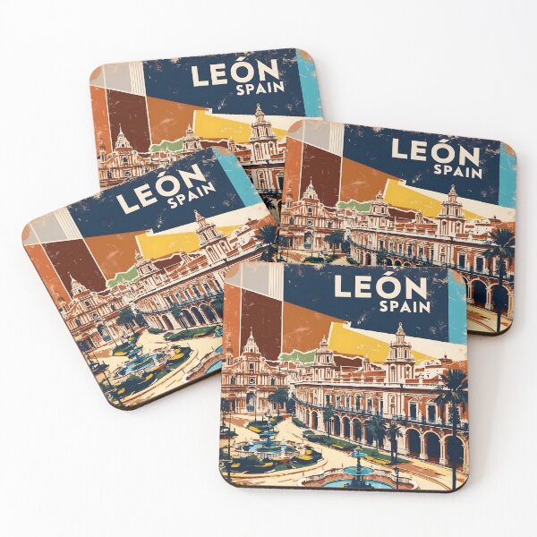 Item preview, Leon Spain Vintage Travel Tourism designed and sold by TravelersGems.