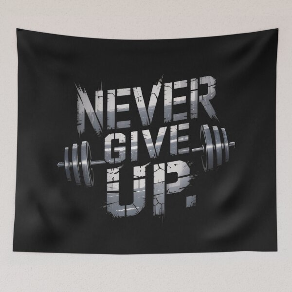 Item preview, Never Give Up! designed and sold by BugiDesignArt.