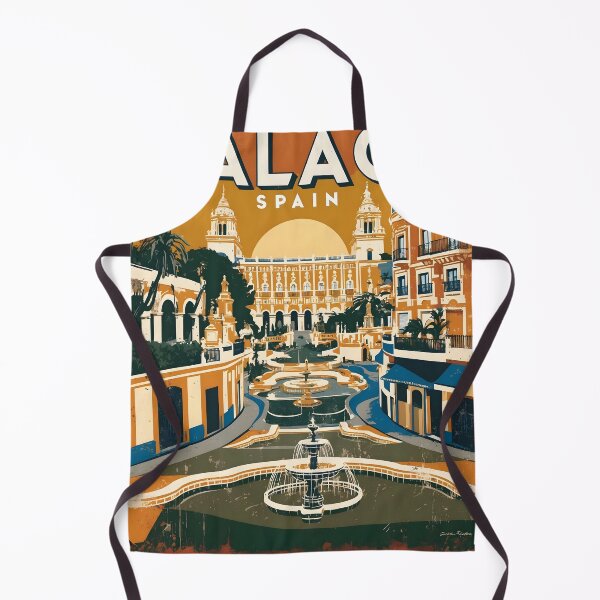 Item preview, Malaga Spain Vintage Travel Tourism designed and sold by TravelersGems.