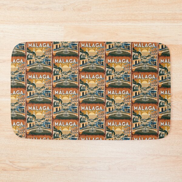 Item preview, Malaga Spain Vintage Travel Tourism designed and sold by TravelersGems.