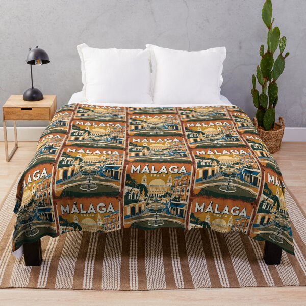 Item preview, Malaga Spain Vintage Travel Tourism designed and sold by TravelersGems.