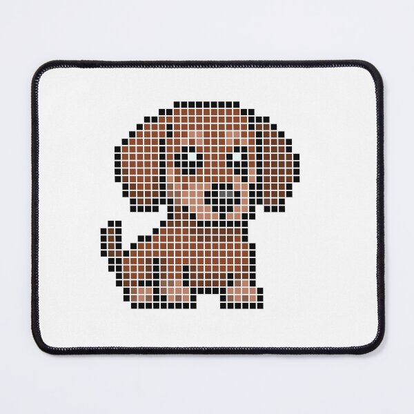 Item preview, Pixeled Dachshund (red) designed and sold by Brain Fart Buffet.