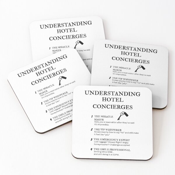 Item preview, Understanding Hotel Concierges – Funny Luxury Life Definitions designed and sold by PsyFlow35.
