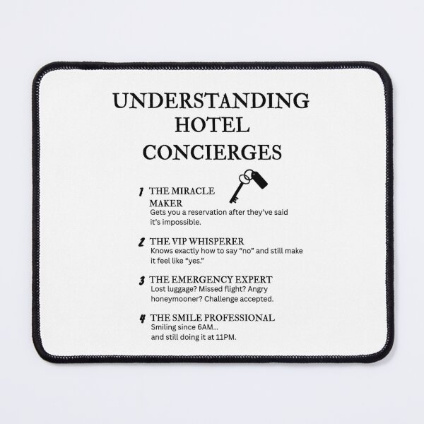 Item preview, Understanding Hotel Concierges – Funny Luxury Life Definitions designed and sold by PsyFlow35.