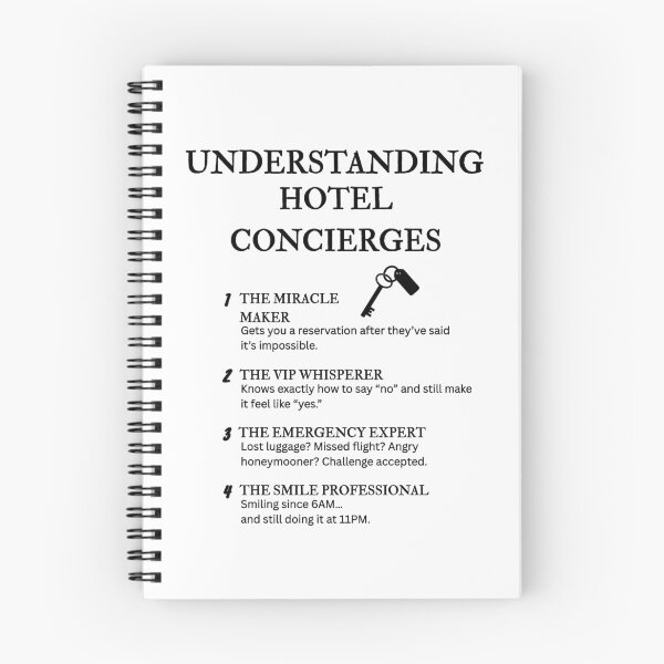 Item preview, Understanding Hotel Concierges – Funny Luxury Life Definitions designed and sold by PsyFlow35.