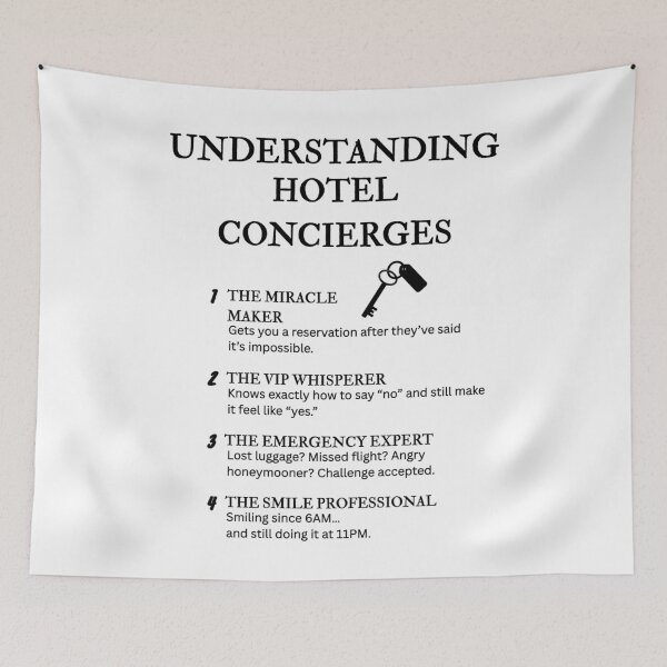 Item preview, Understanding Hotel Concierges – Funny Luxury Life Definitions designed and sold by PsyFlow35.