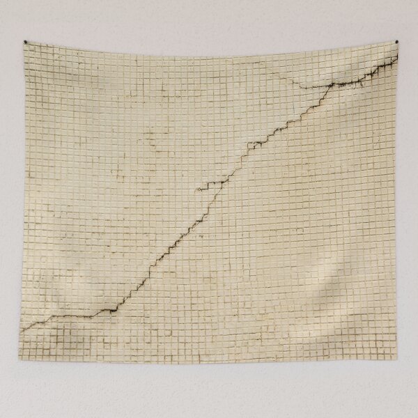 Item preview, texture of a wall with many ceramic squares and a crack designed and sold by felipequeiroz.