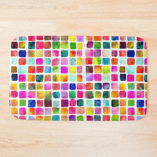 Item preview, Colorful Watercolor Squares Form An Endless Pattern designed and sold by Piotrek0001.
